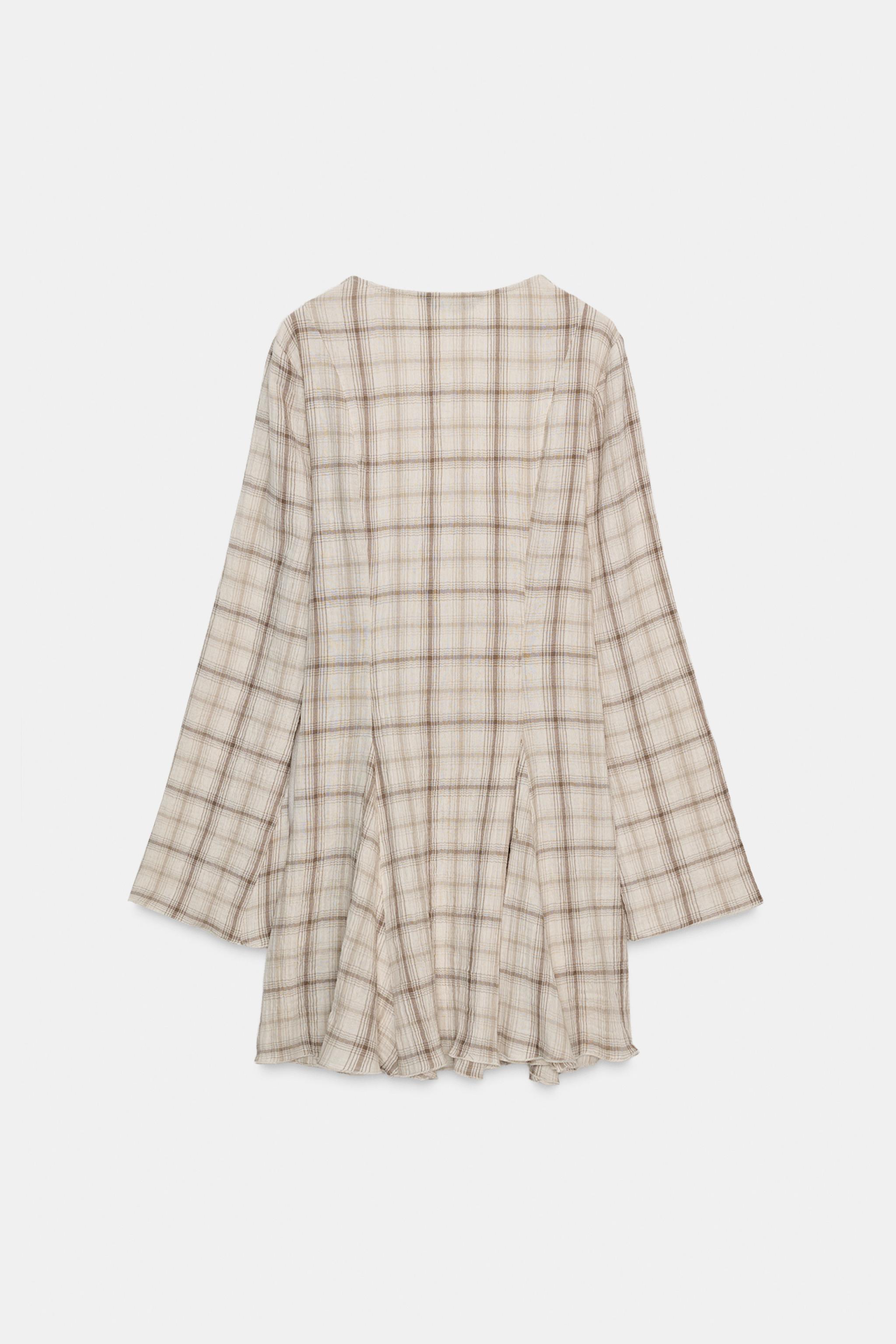 SHORT PLAID DRESS